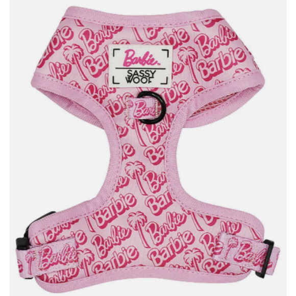 Barbie Sassy Woof Large Dog Adjustable Pink Barbie Harness Size: Large - Picture 1 of 7